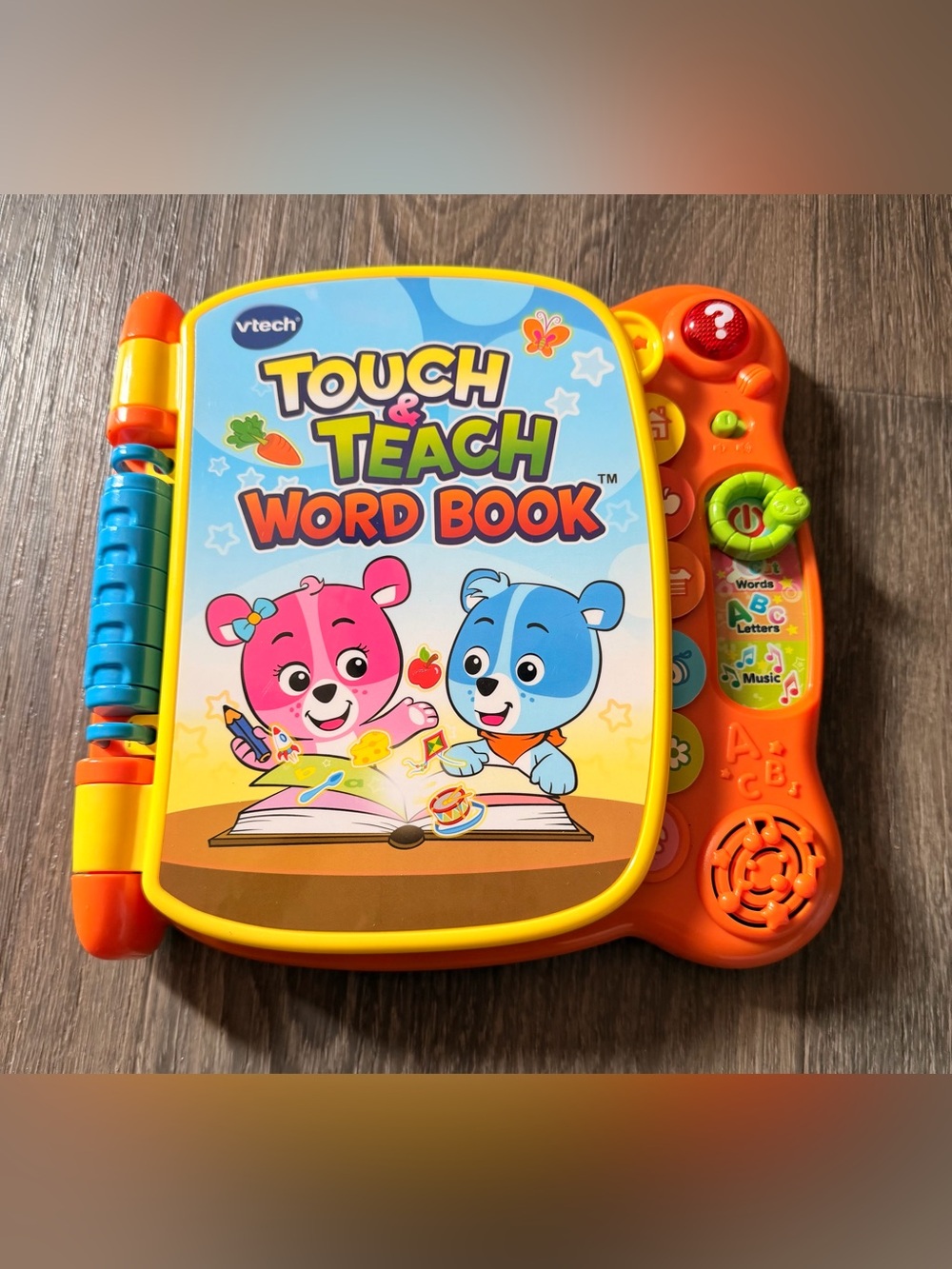 VTech Touch & Teach Word Book - Orange and Yellow